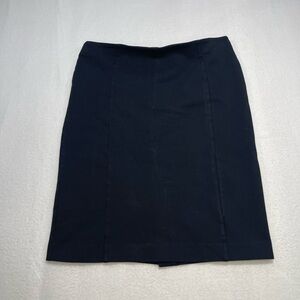 Ann Taylor Black Pencil Skirt Stretch Career Office Size 10